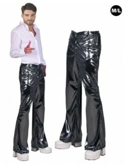 Pantalon Disco Homme Argent