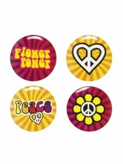 Pins Hippie X 4